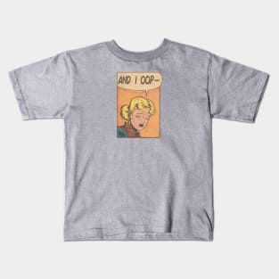 and i oop - retro comic Kids T-Shirt